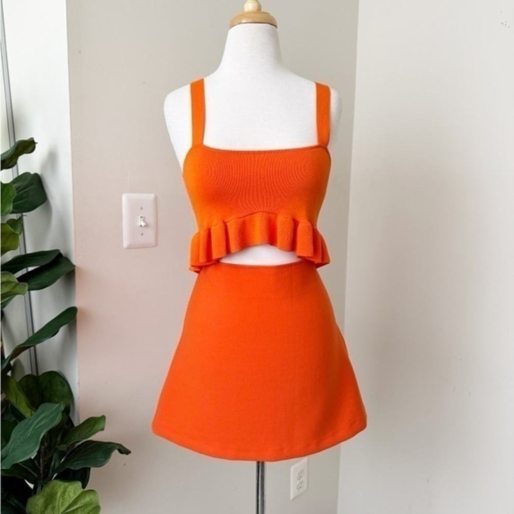 Orange cropped Top